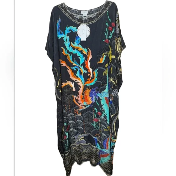 Camilla Round Neck Kaftan Wise Wings Nwt - Picture 6 of 13
